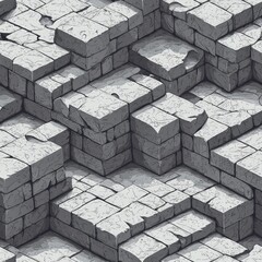 Colorful bunch of blocks arranged in an artistic manner displaying shapes and vibrant colors