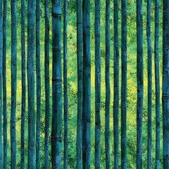 A picturesque forest scene featuring lush green trees and sunlight filtering through the canopy