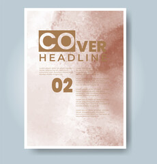 Cards with bright colorful vector watercolor background. Design for your date, postcard, banner.