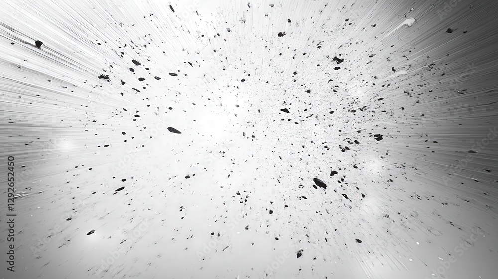 Poster abstract explosion of particles in a dynamic motion blur effect creating a sense of energy