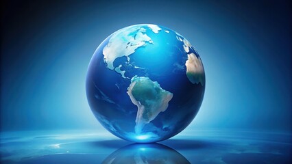 Ethereal Blue Hues of Earth , globe, ,  globe,dreamy effect