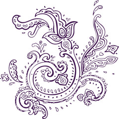 Beautiful flower art and mandala vector design