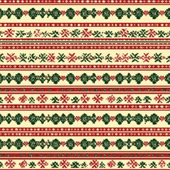 Cozy christmas sweater pattern featuring various designs and festive elements for a warm atmosphere