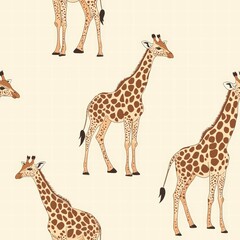 Obraz premium Repeated pattern of gi letters in a fun and playful arrangement creating a whimsical design