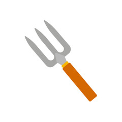 Garden tool with a sturdy handle ready for outdoor planting tasks