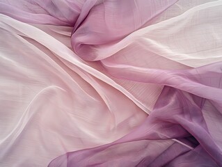 Obraz premium Elegant textile photography flowing fabrics and soft light from an overhead perspective