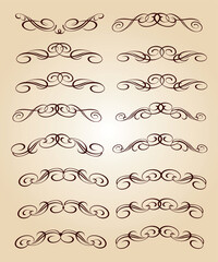 Obraz premium 3625.eps set of decorative elements for design
