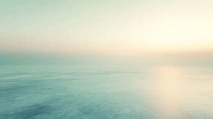Obraz premium Serene Tranquil Ocean at Dawn with Soft Pastel Sky and Water