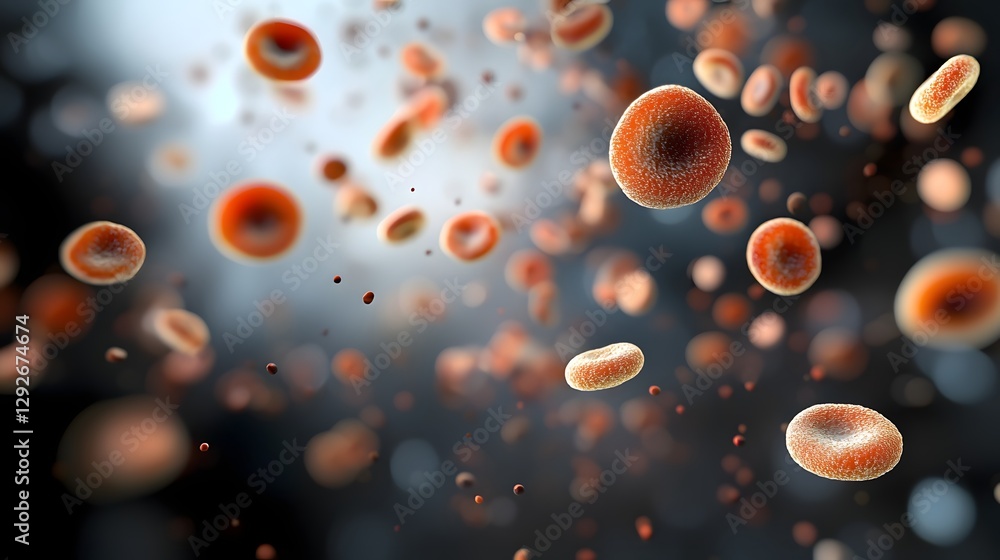 Poster Isolated close up of the Cryptococcus neoformans fungi known for its ability to absorb gamma radiation showcasing its detailed textures and dark pigmentation