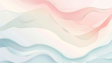 Abstract Pastel Wavy Layers
