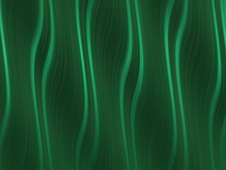 Abstract wavy green background with flowing lines.