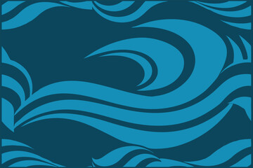  Abstract Eco Wave Silhouette Background – Modern Nature-Inspired Design.