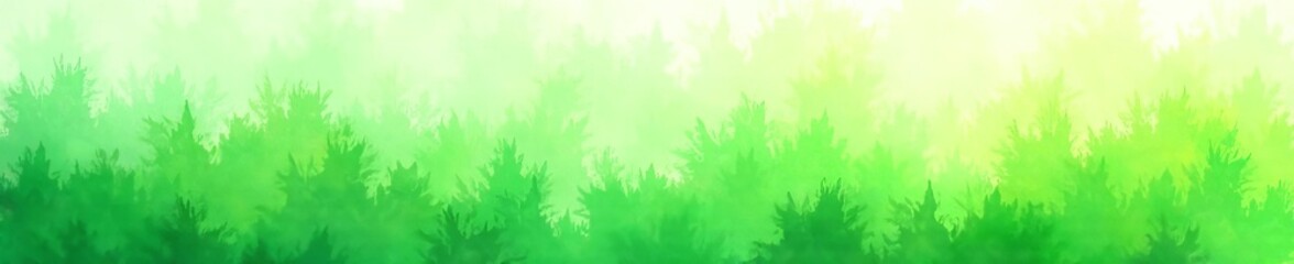 Fototapeta premium Abstract watercolor green grass design with textured brush strokes, nature, botanical, artistic