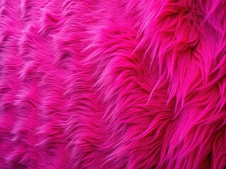 Fototapeta premium Furry pink wall backdrop, ideal for interior design shots. Copy space included.