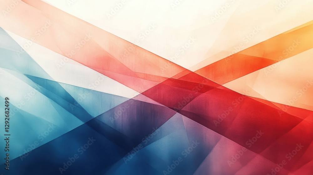 Aufkleber abstract colorful background with warm and cool gradient lines