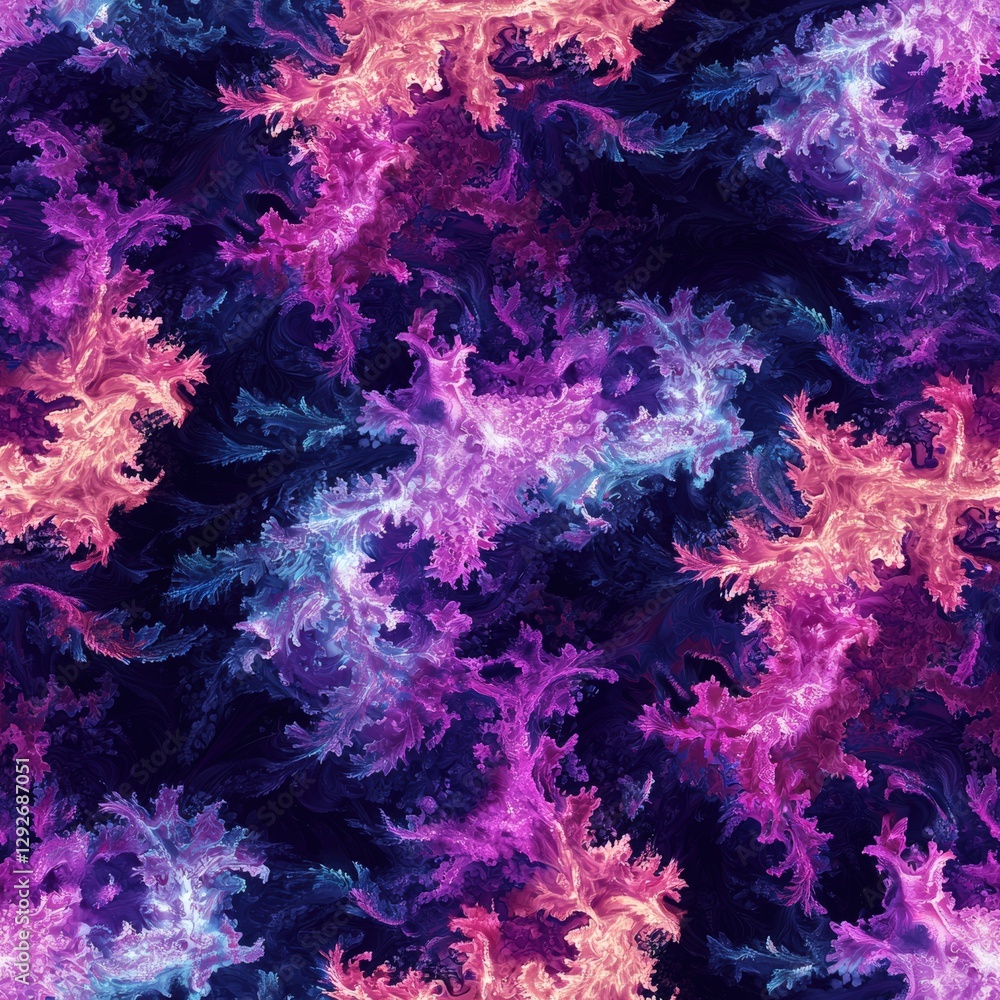 Poster captivating purple and pink abstract pattern with fluid shapes for artistic and modern design