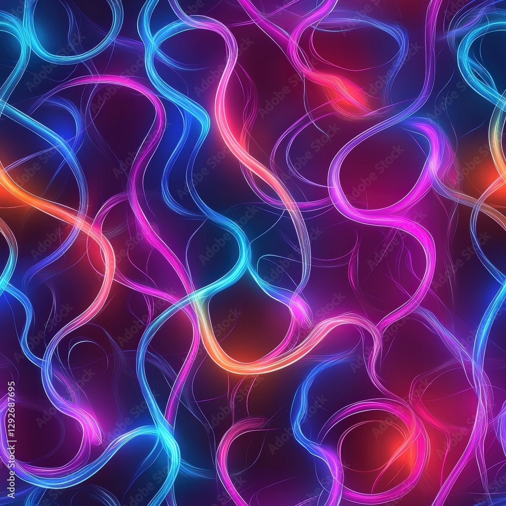 Poster colorful background composed of various geometric shapes in different colors for dynamic appeal