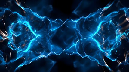 Obraz premium abstract blue energy background, mirroring a powerful and dynamic force