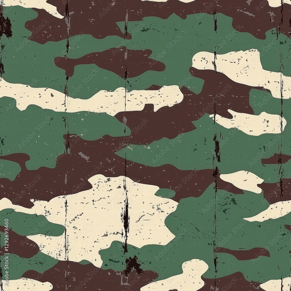 Poster intricate camouflage pattern showcasing unique designs for various environments and applications