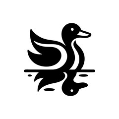 Stylized Duck Silhouette