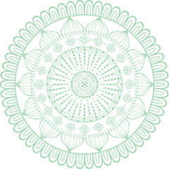 Beautiful flower art and mandala vector design