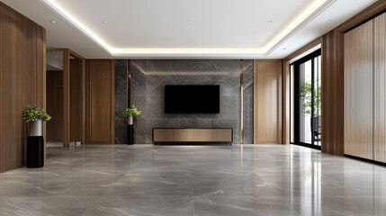 Modern Interior Living Room, Spacious, Design, Empty, Background, Suitable for Website, Home Decor, Showcase