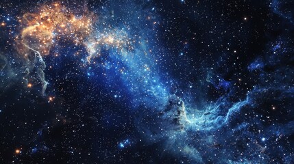 Obraz premium A deep-space AI-controlled satellite maps constellations tracking cosmic movement