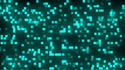 Dark Blue, Green vector cover with spots. Blurred bubbles on abstract background