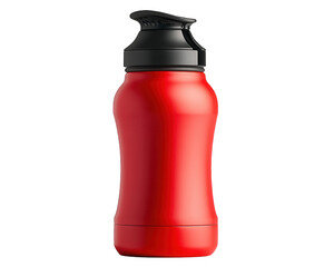 sleek red cycling water bottle designed for hydration on go, featuring modern shape and convenient flip top lid for easy access. Perfect for athletes and outdoor enthusiasts