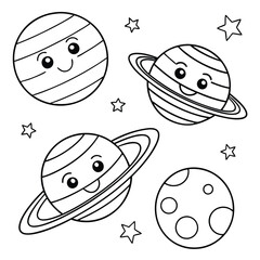 Fun and Educational Solar System Coloring Page
