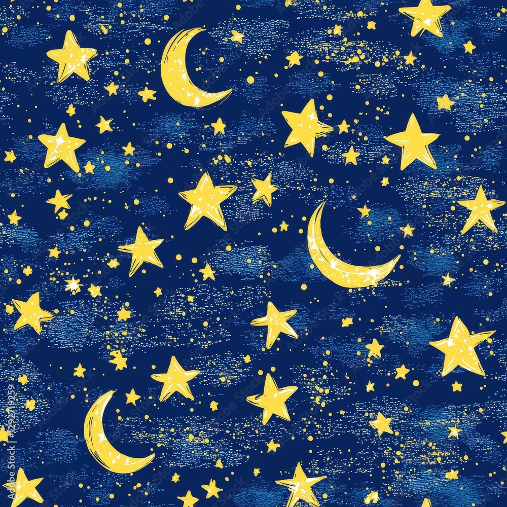 Aufkleber a celestial background filled with twinkling stars creating a dreamy and ethereal atmosphere