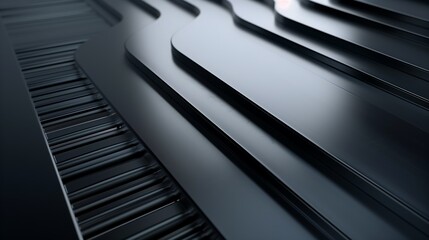 Obraz premium abstract background 3d wallpaper with black stripes 