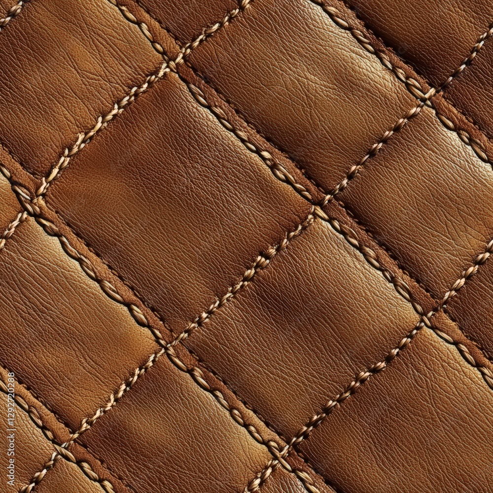 Poster rich brown leather texture displaying a natural appearance with subtle variations in color