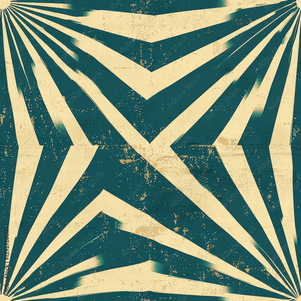 Poster a striking star design with a grayscale effect creating a bold and dramatic visual impact