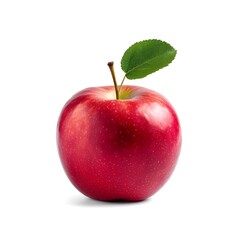 Isolated with white background about red apple
