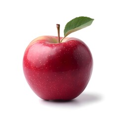 Isolated with white background about red apple