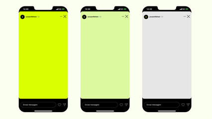 Mockup Social media vertical post stories or reels	9x16