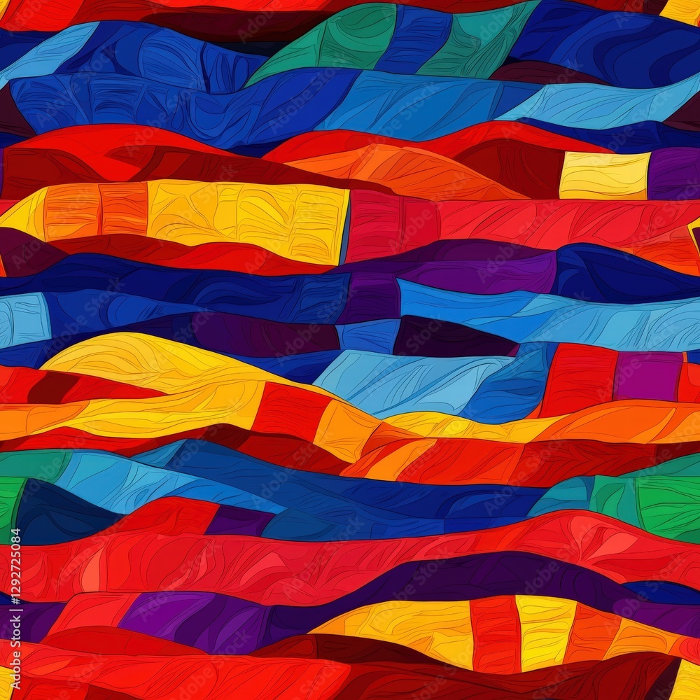 Poster colorful abstract background with vibrant swirls and shapes creating a dynamic and energetic visual 