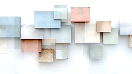 Geometric art installation contemporary minimalist design