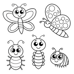 Kid Friendly Insect Dot-to-Dot Drawing Page