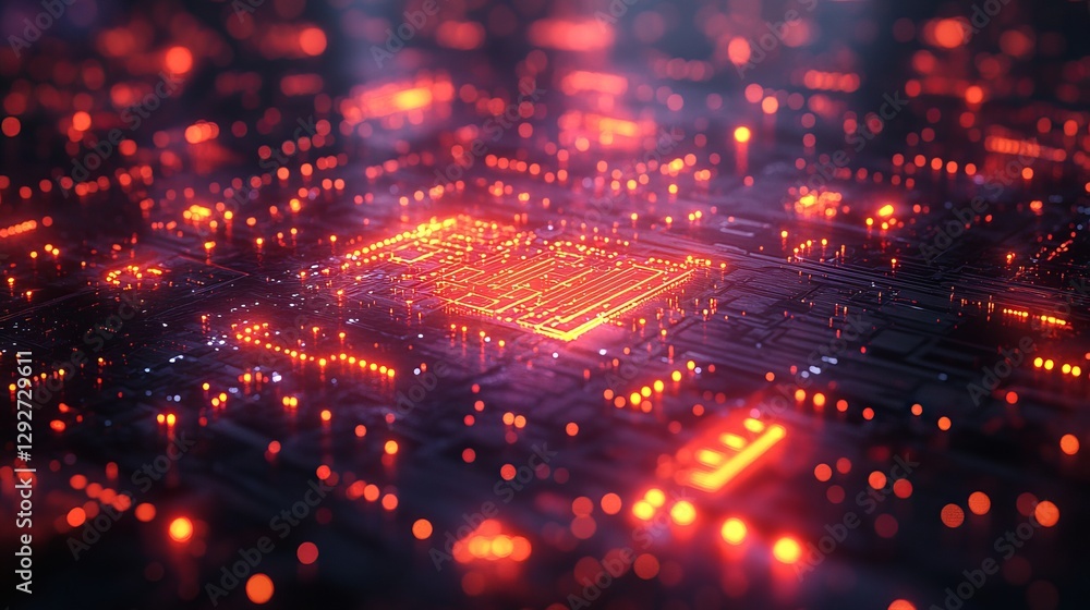 Poster futuristic cybersecurity and network protection concept – advanced digital solutions for business we