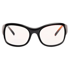 Fototapeta premium A stylish pair of eyeglasses laid out on a simple surface with a modern touch for fashion and vision correction isolated on transparent background..