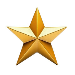 Obraz premium A shining gold star on a dark background symbolizing achievement, excellence, and recognition for outstanding efforts isolated on transparent background..