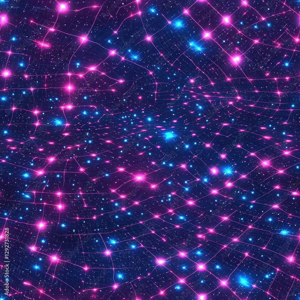 Poster starry background filled with countless stars twinkling in the night sky creating a celestial view