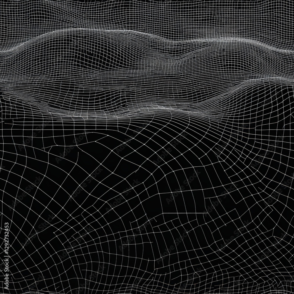 Poster black and white background showcasing a unique pattern for a striking and minimalist design