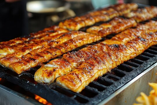 Traditional grilled fish cuisine of Korea
