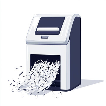 white and blue paper shredder clip art preview