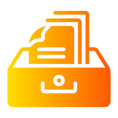 file organizer Gradient icon