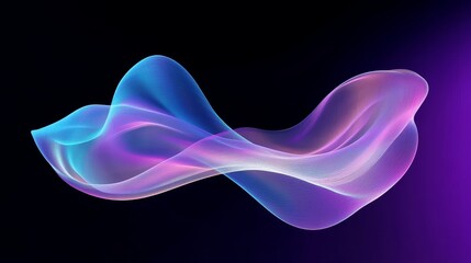 Abstract Waveform Neon Purple and Blue Gradient Mesh Composition, Digital Art, Abstract Background Abstract, Background