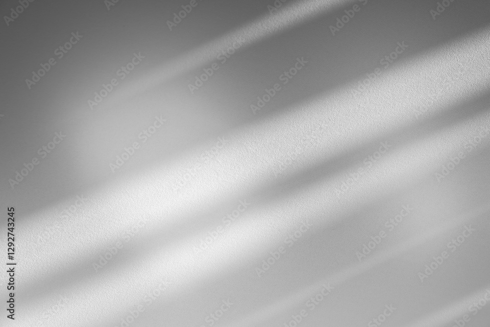 Poster Wall interior background, studio and backdrops show products.with shadow from window color white and grey. background for text insertion and presentation product	